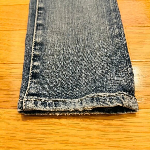 AG Adriano Goldschmeid Farrah High Rise Skinny Ankle Jean Wm Sz 26 Distressed - Picture 6 of 16